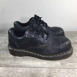 Vtg Dr. Doc Martens 0071 Gaucho England Leather Womens Steel Toe Shoes UK 5 US 7